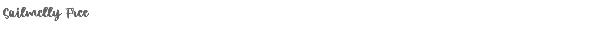 Sample characters Sailmelly Font